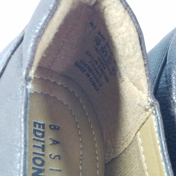 Basic Edition Mule Clog Shoes Brown Heels sz 7 M - Picture 8 of 8